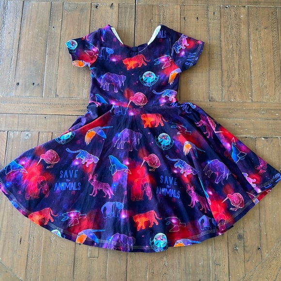 Threaded love save the animals twirl dress - Picture 1 of 5